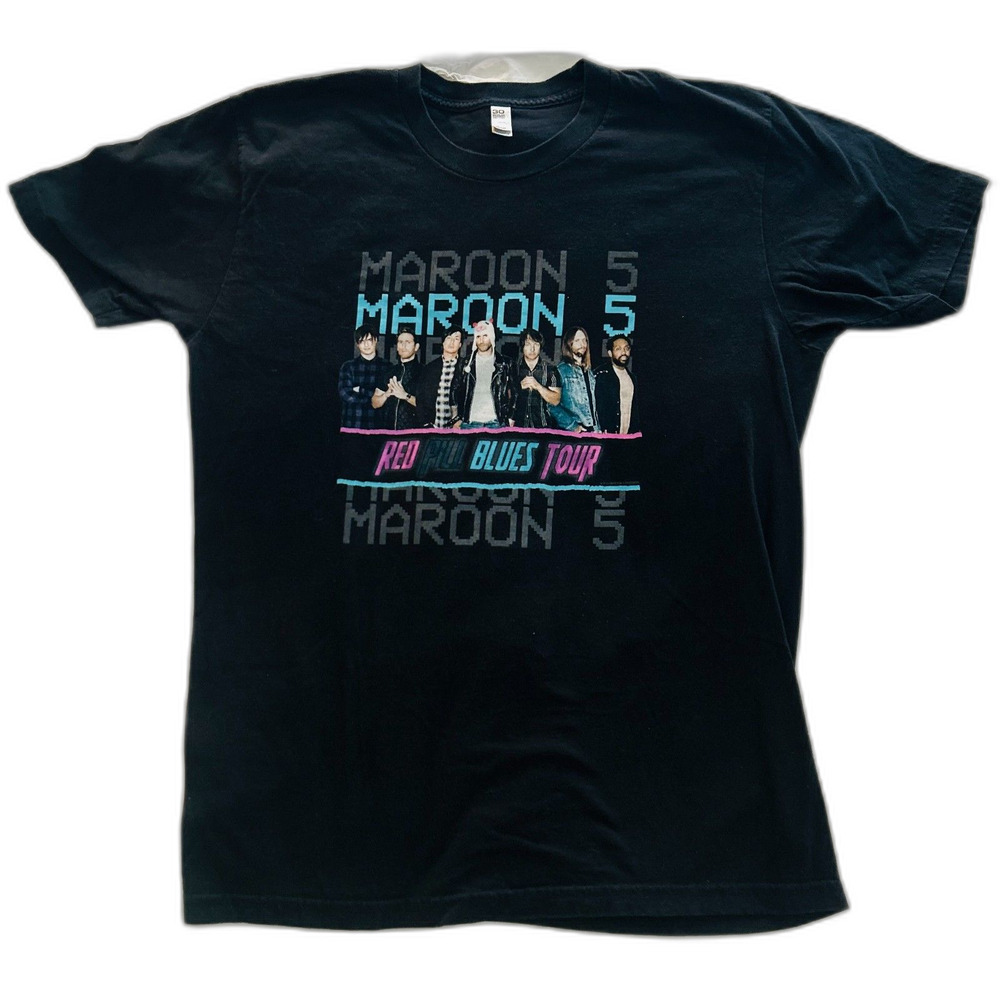 Maroon 5 Red Pill Blues Tour 2018 T-Shirt Size L